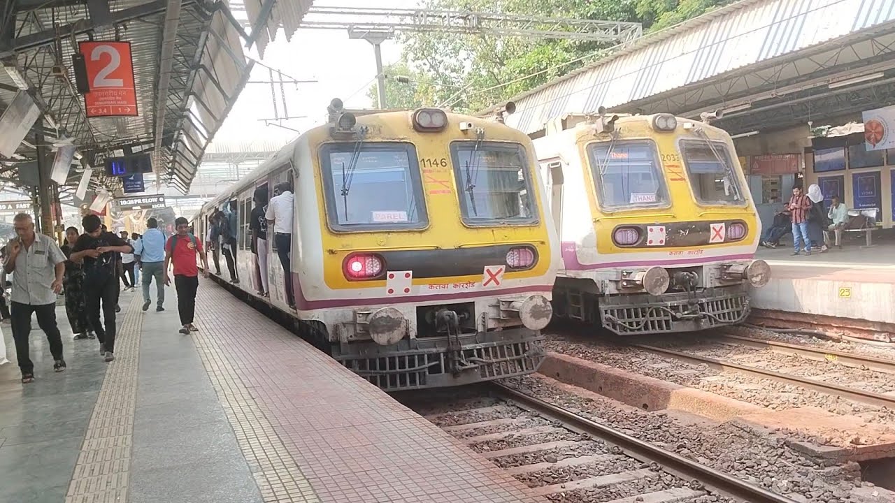 Train videos Indian railways station new latest | Mumbai local trains video live railway station 