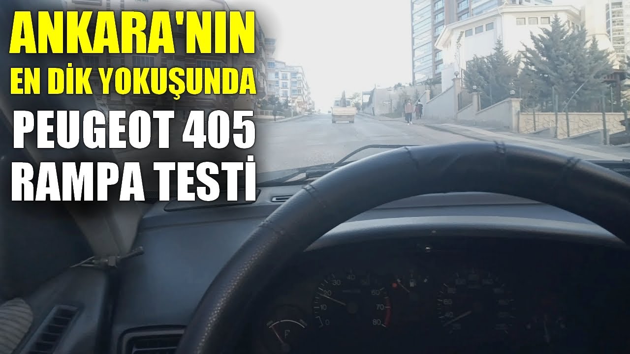 HİÇ BAYILMADI | ANKARA'NIN EN DİK RAMPASINDA PEUGEOT 405 YOKUŞ TESTİ