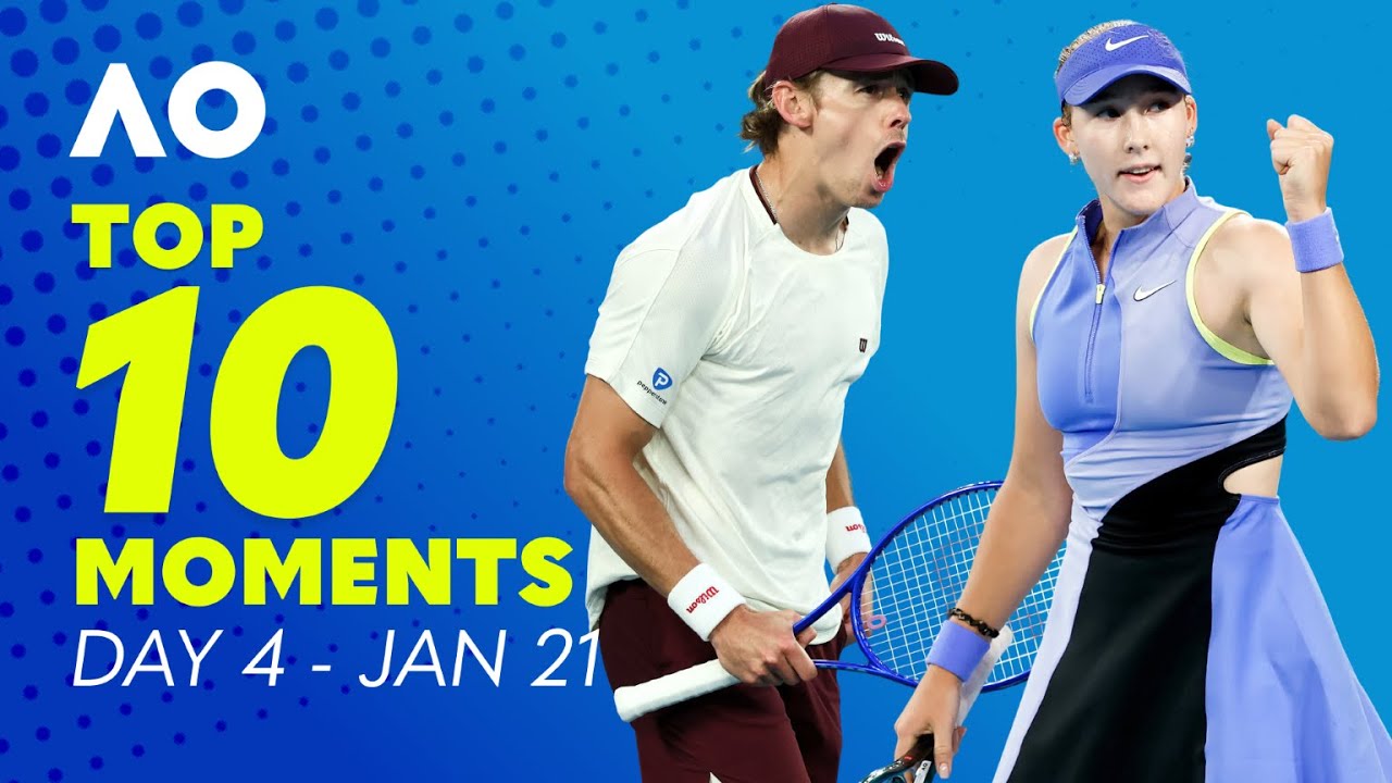 Top 10 Moments of Day 4 - Australian Open Highlights | Wide World of Sports