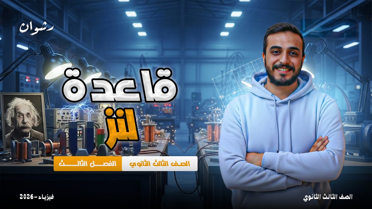 شرح قاعدة لنز ( الفصل الثالث ) -الصف الثالث الثانوي 