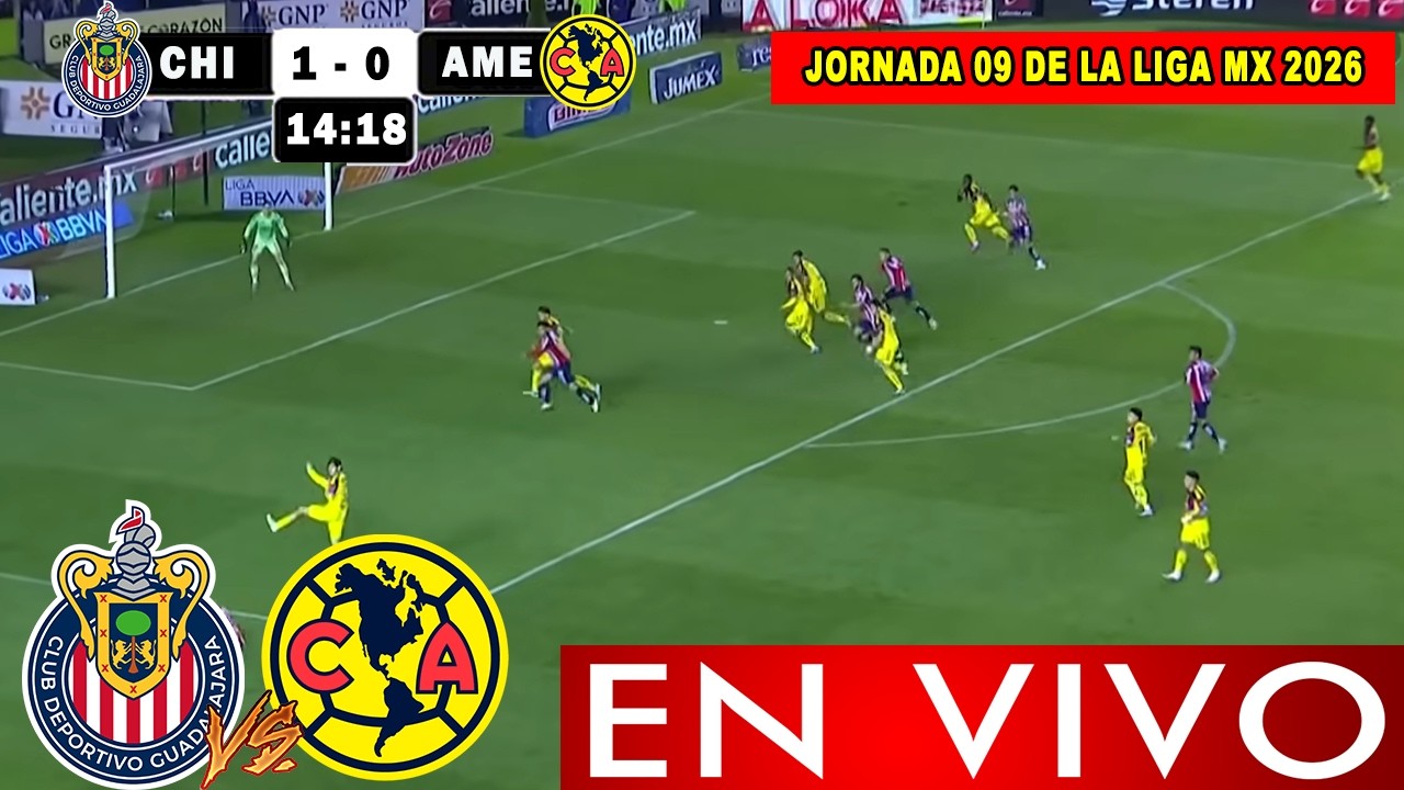 D&Oacute;NDE VER CHIVAS VS AM&Eacute;RICA EN VIVO, JORNADA 9 | HORARIO |  pronostico resumen de cl&aacute;sico nacional