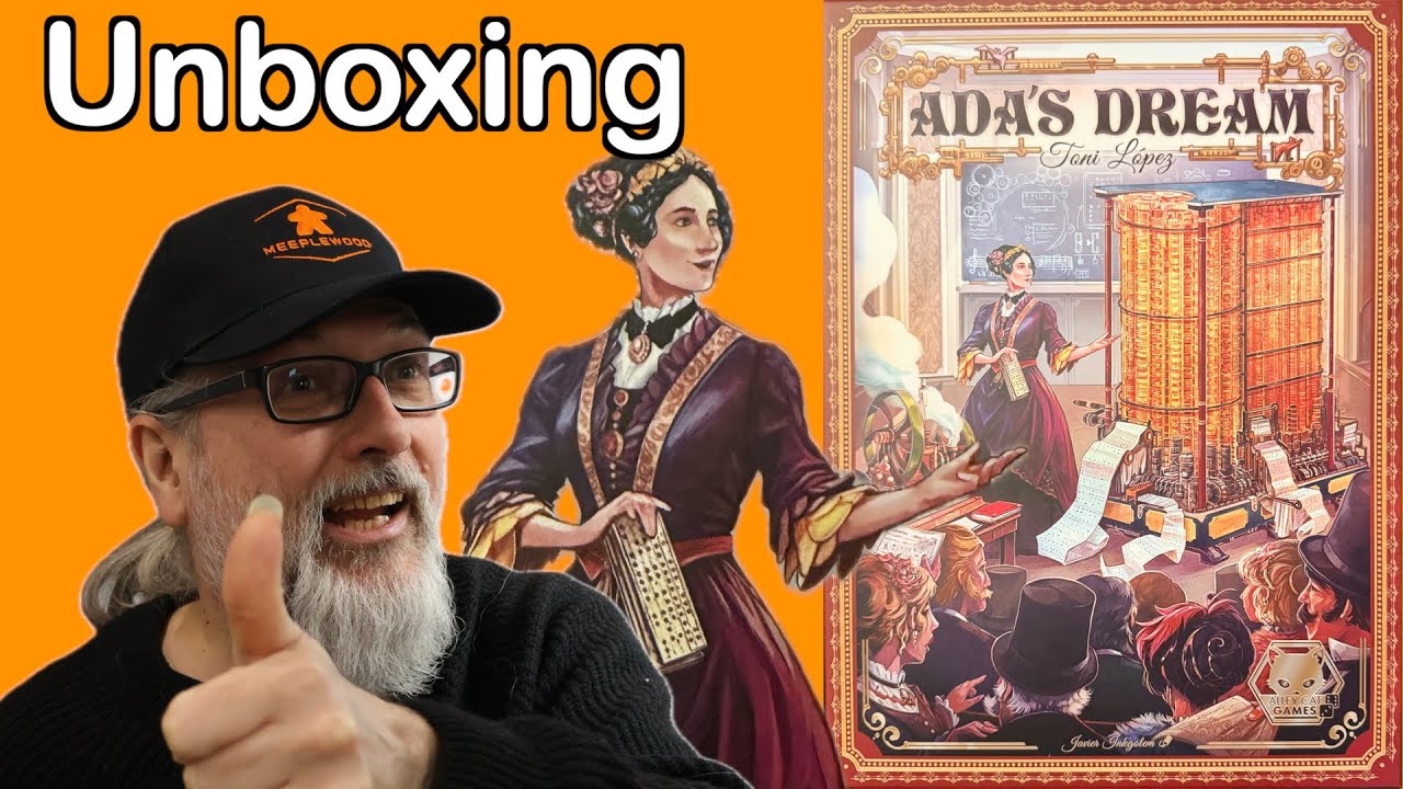 Распаковка Ada’s Dream Kickstarter Edition | разработано Тони Лопес и издано Alley Cat Games
