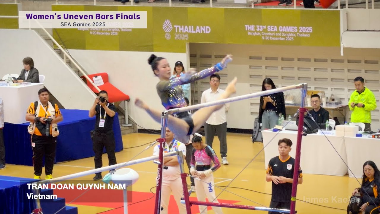 [SEA Games 2025] Gymnastics - Women's Uneven Bars Finals | YEOH RACHEL LI WEN Gold Medal