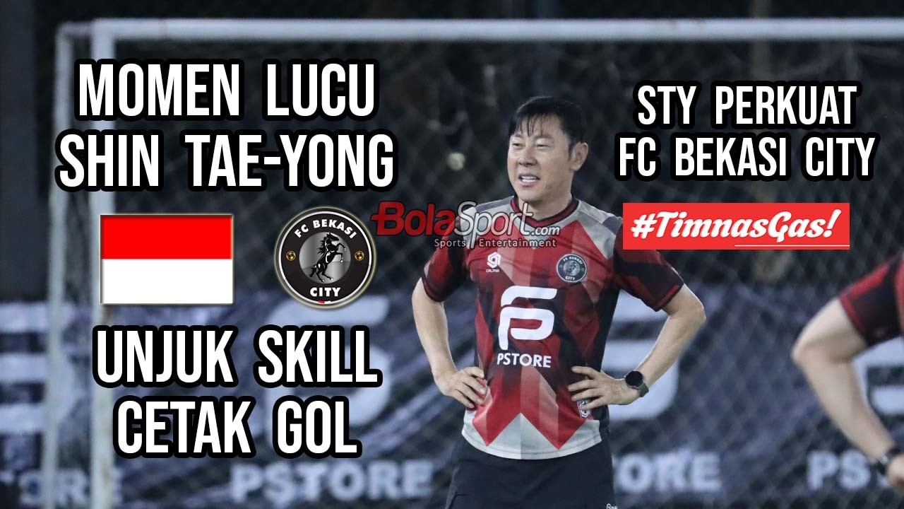 Momen Lucu Mantan Pelatih Timnas Indonesia Shin Tae-yong Cetak Gol Indah Saat Main di FC Bekasi City