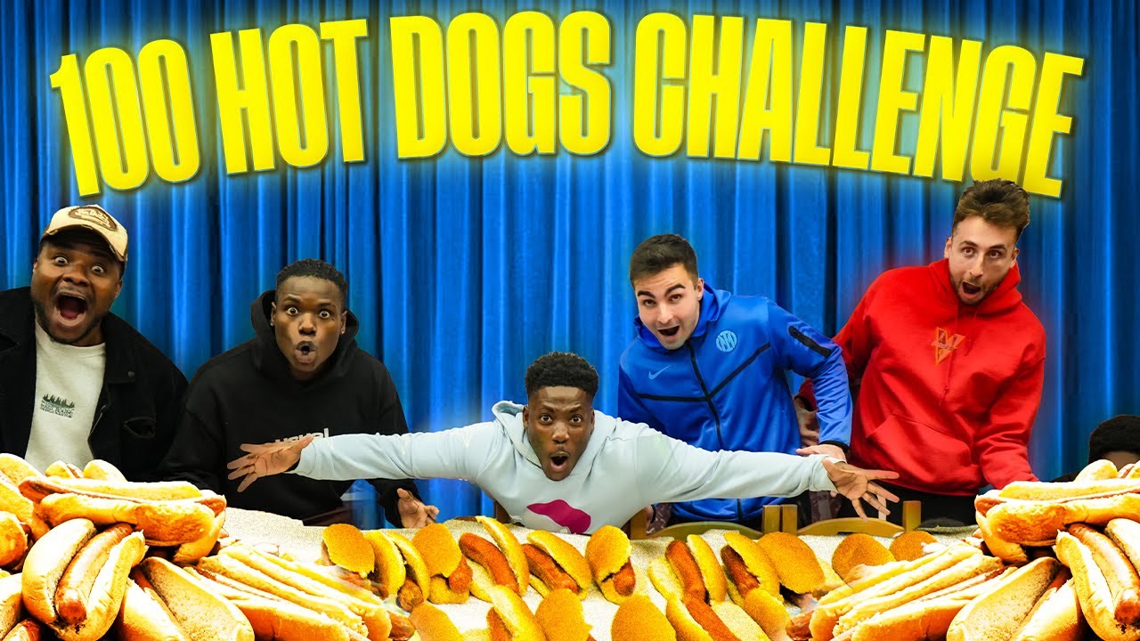 100 HOT DOG CHALLENGE!! CHI MANGIA DI PIÙ VINCE!💸 Record mondiale(FINALE CLAMOROSA😱)