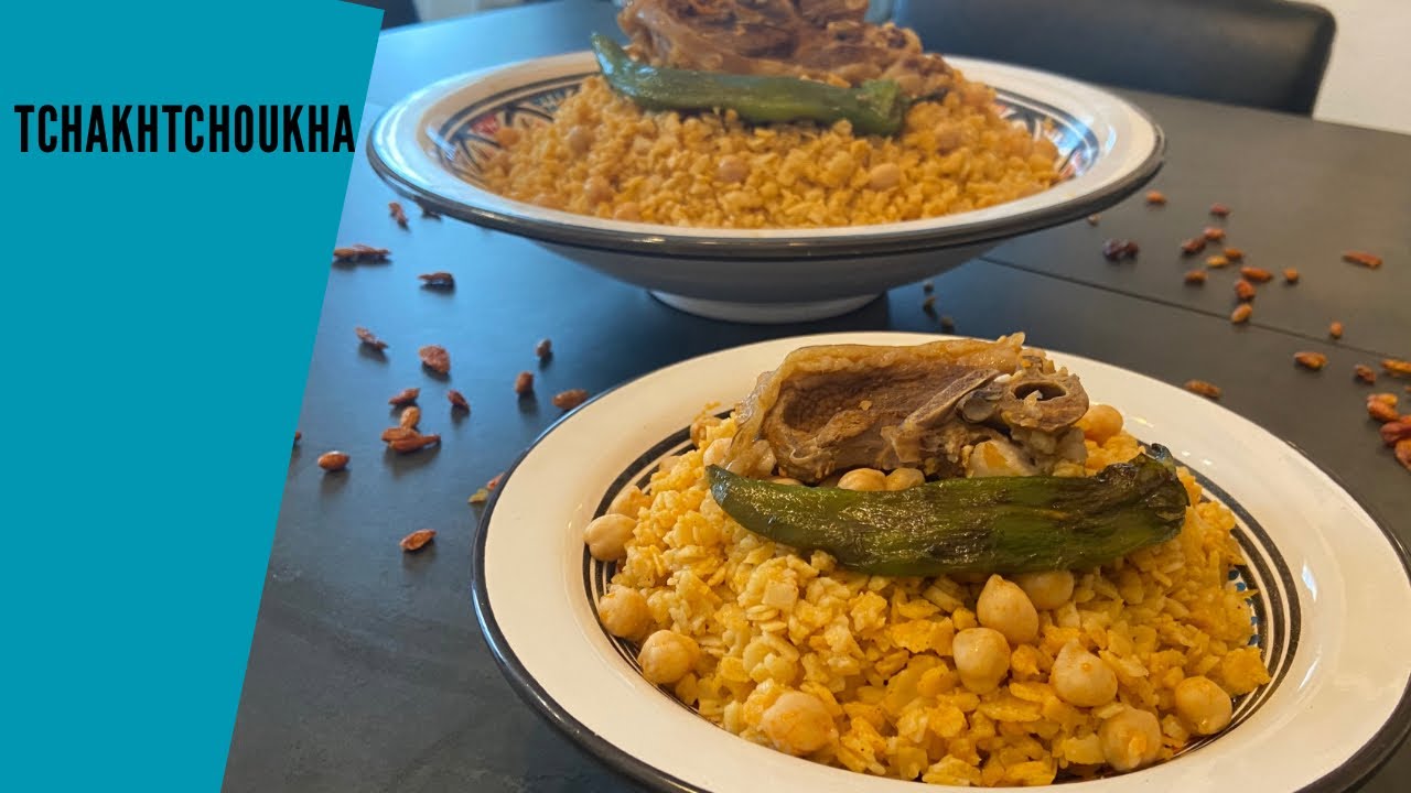 Tchakhtchoukha plat traditionnel Algérien Plato Argelino تشختشوخة الاضفار طبق تقليدي جزائري