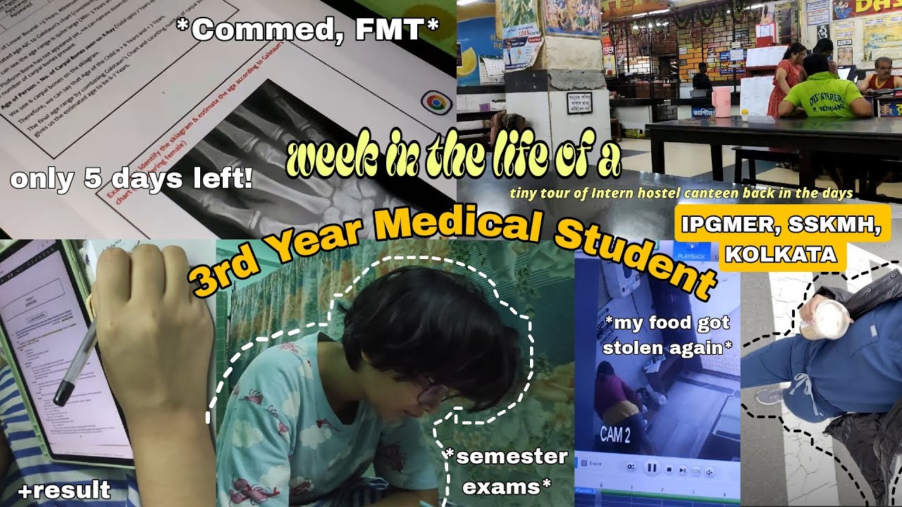 IPGMER, SSKMH canteen tour *MY FOOD GOT STOLEN AGAIN* |Medical Student Vlog|Semester Exams 3rd Year