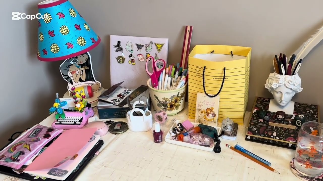 Craft Table Reorganization 
