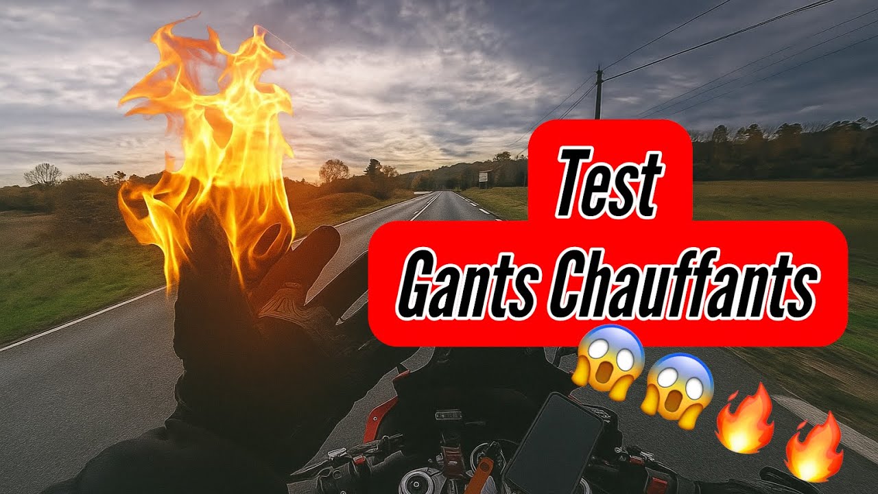 Test des gants Chauffants &agrave; 60&euro; sur Aliexpress !! On s&rsquo;enflamme un peu 😱😱 #motovlog #hiver 