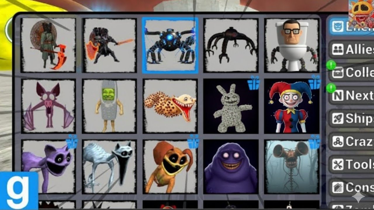 Sandbox in space updated battle pass characters omnidroid titan italian brainrot chasing nextbots