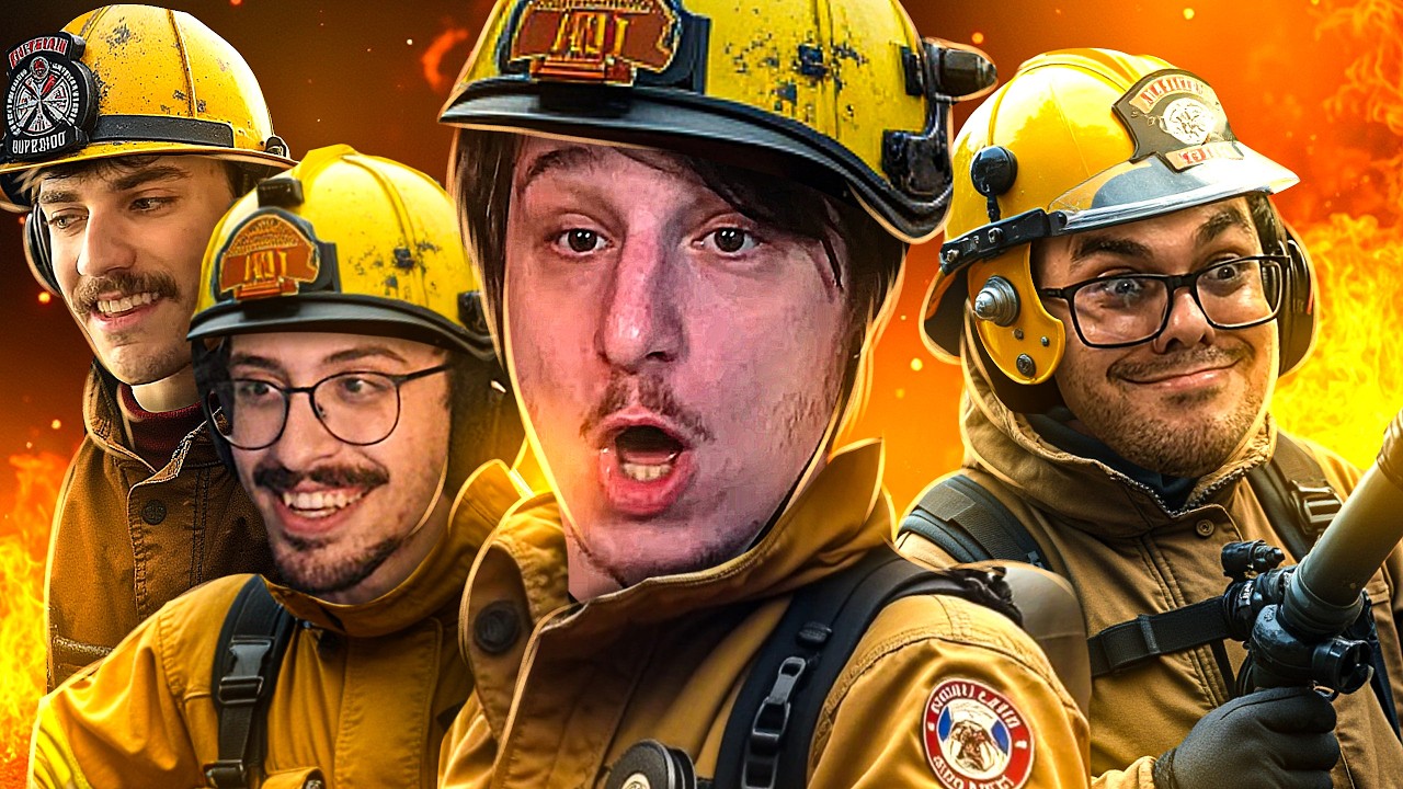 Pegando com Força na Mangueira (lá ele) com Galagol, Mount e Mrfall0 no Firefighting Simulator