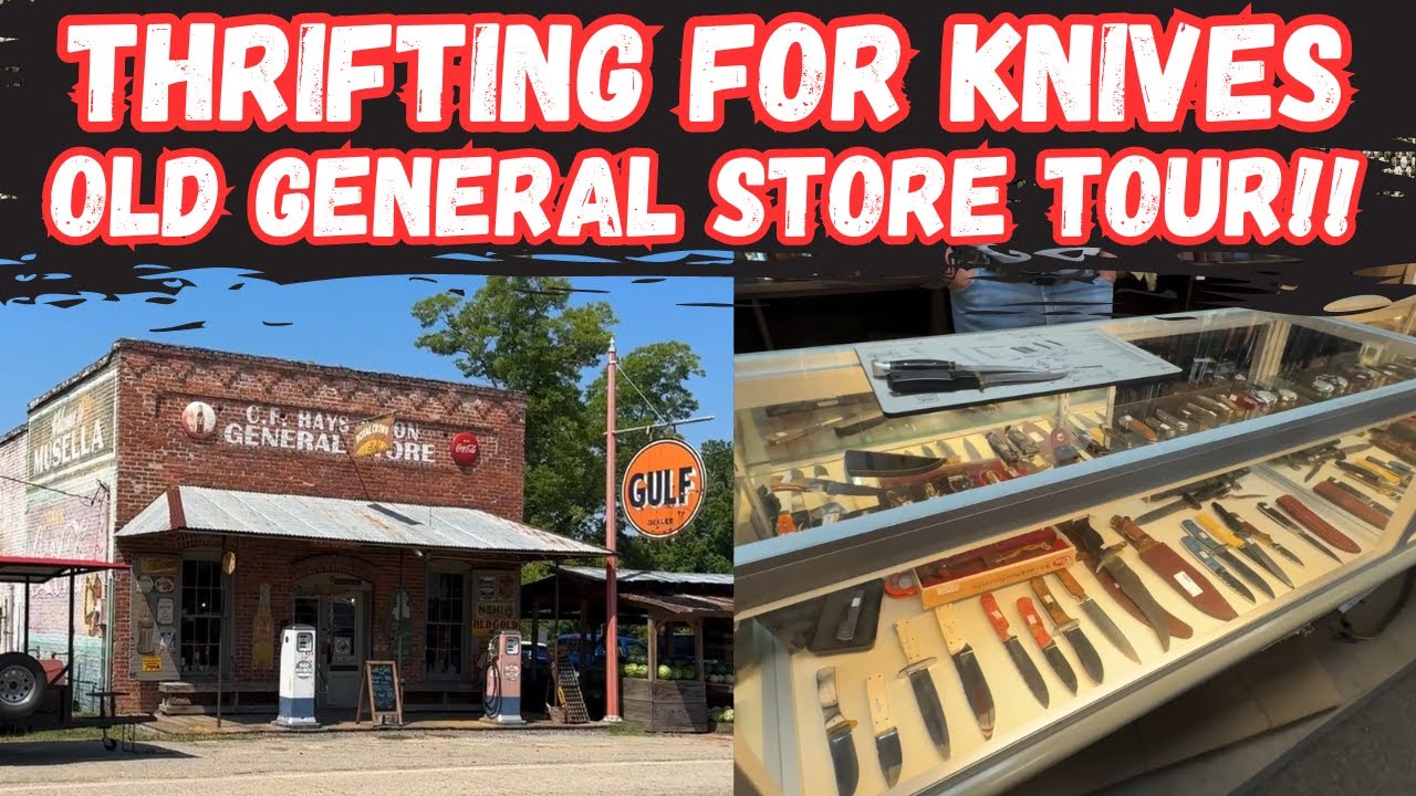 Thrifting for Knives & Old General Store Tour!