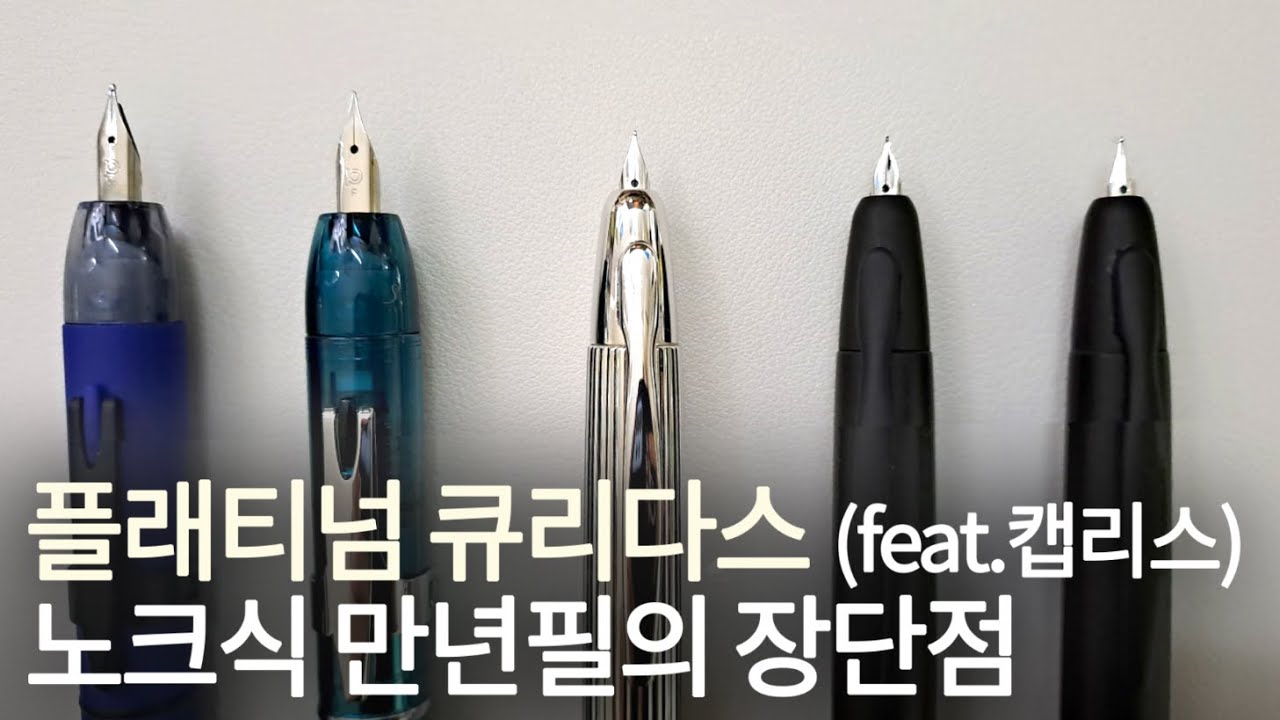 노크식 만년필 구매할 때, 살짝 유의할 점 & 플래티넘 큐리다스와 파이롯트 캡리스 닙 비교해보기🤗💕 Platinum CuridasㅣPilot CaplessㅣFountain Pen
