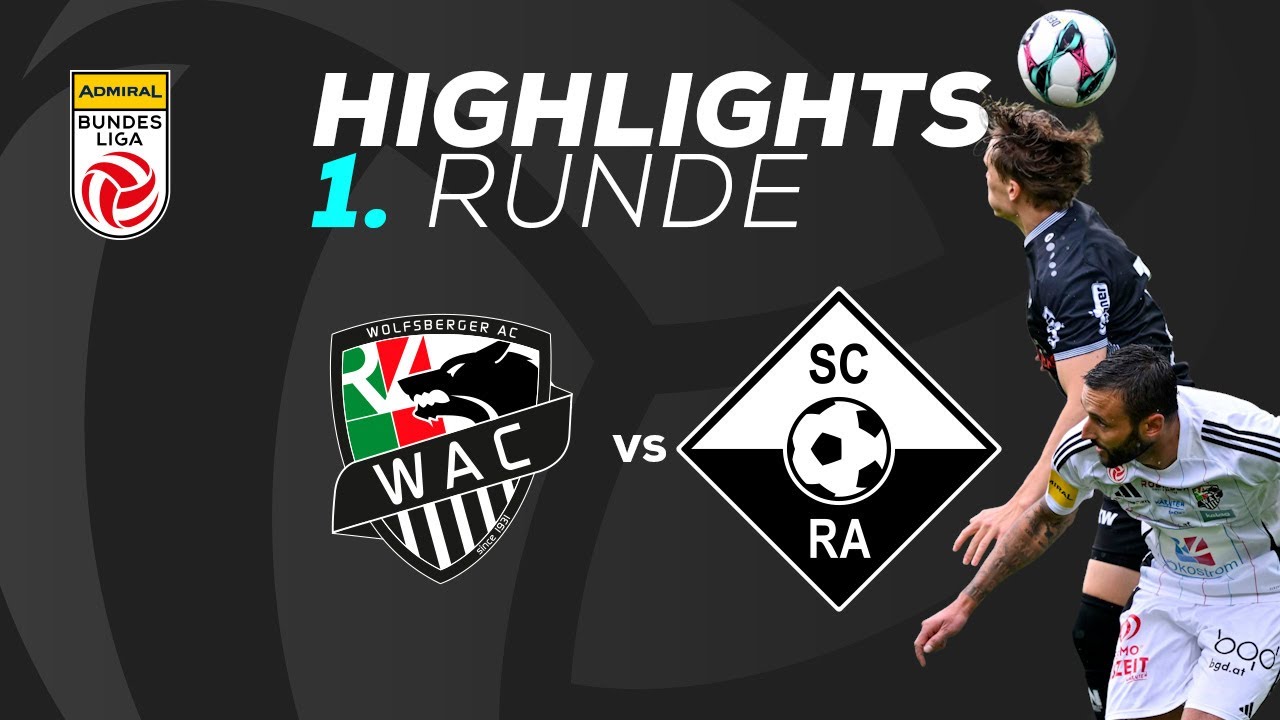 RZ Pellets WAC - SCR Altach 1. Runde ADMIRAL Bundesliga 2025/26