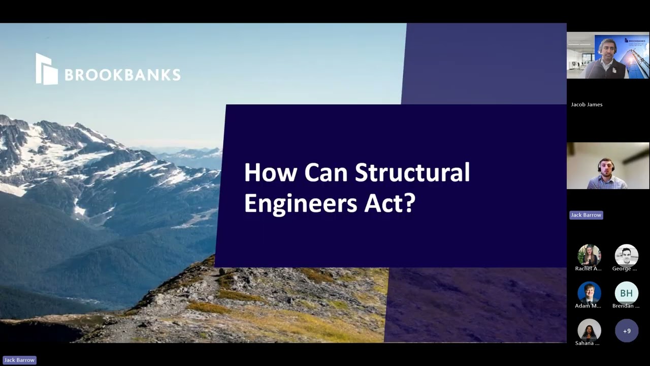 Brookbanks Webinar - The Role of Structural Engineers in the Climate Emergency