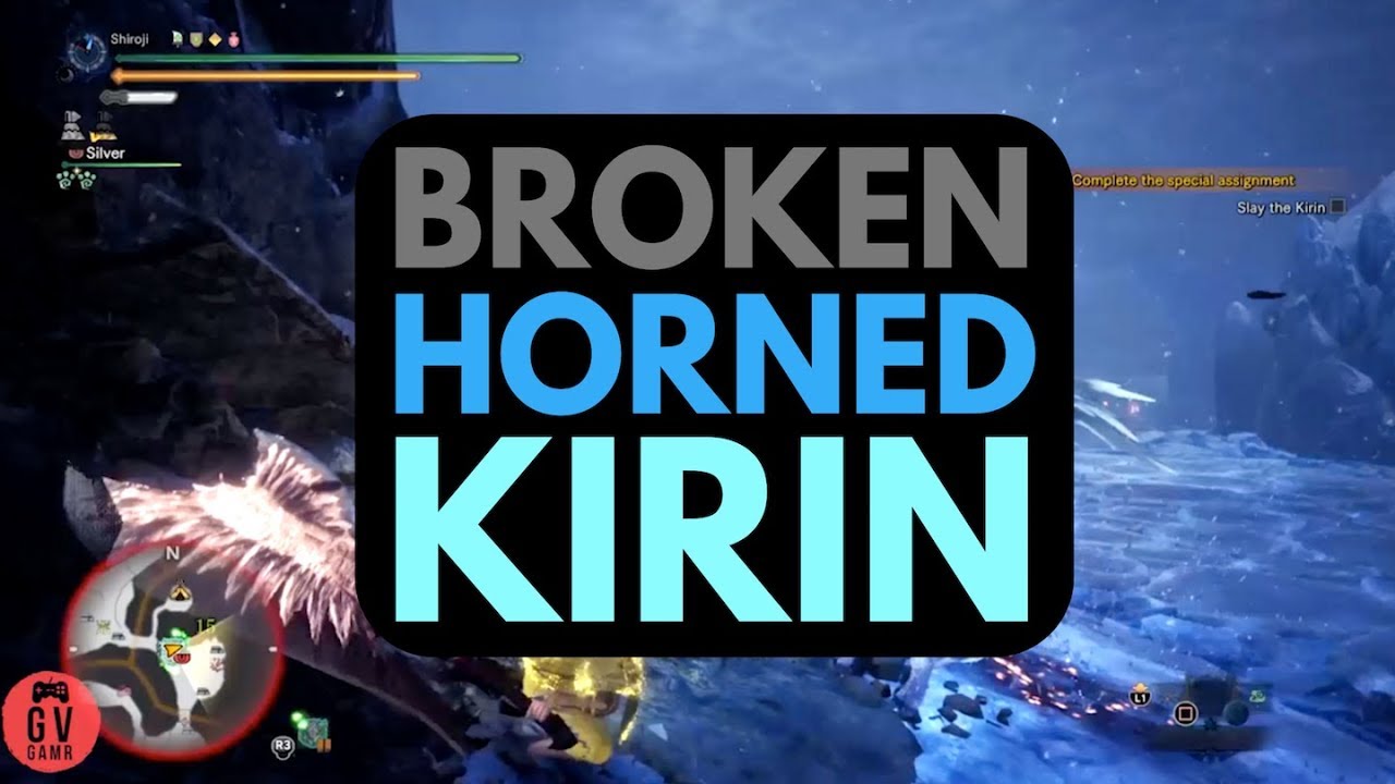 MHW Iceborne | Broken Horned Kirin Solo