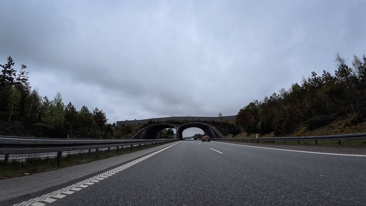 Silkeborgmotorvejen: Funder,  Silkeborg og  Hårup: Driving through Denmark: Dashcam Roadshow