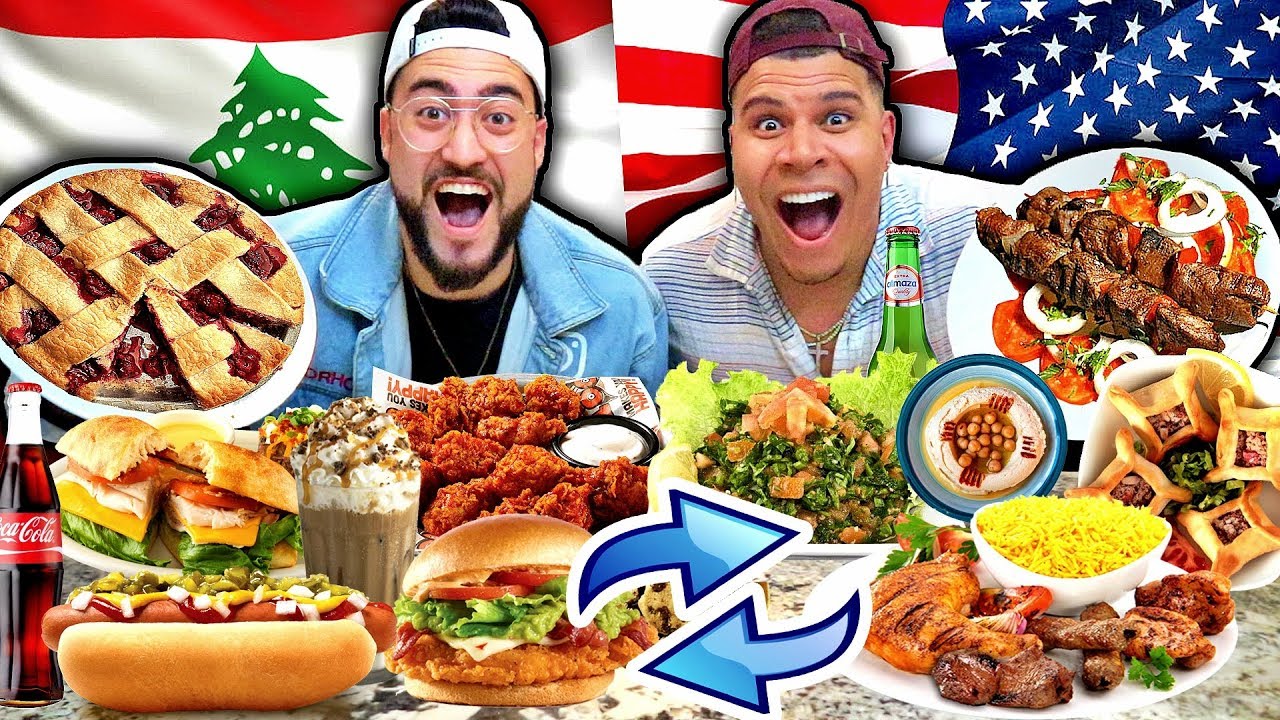 LEBANESE & AMERICAN SWAP LUNCH FOODS & SNACKS (FT. WOLFIE)