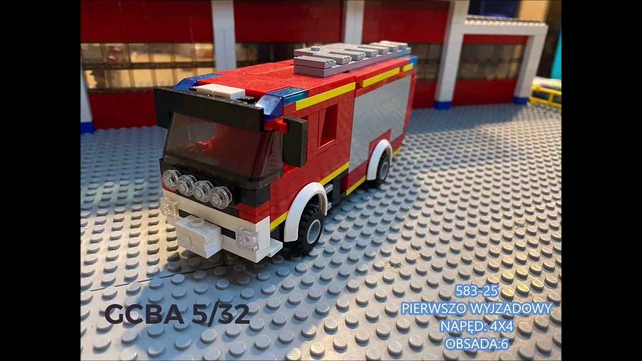 Wyposażenie jednostki ratowniczo-gaśniczej w Strykowie - LEGO