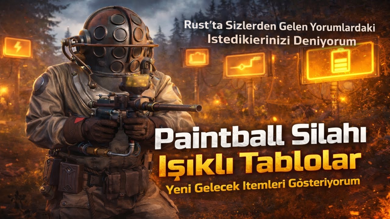 Rustta Sizden Gelen İstekleri Denedim!  Yeni Paintball Silahı + Işıklı & Altın Tabloları İnceliyoruz