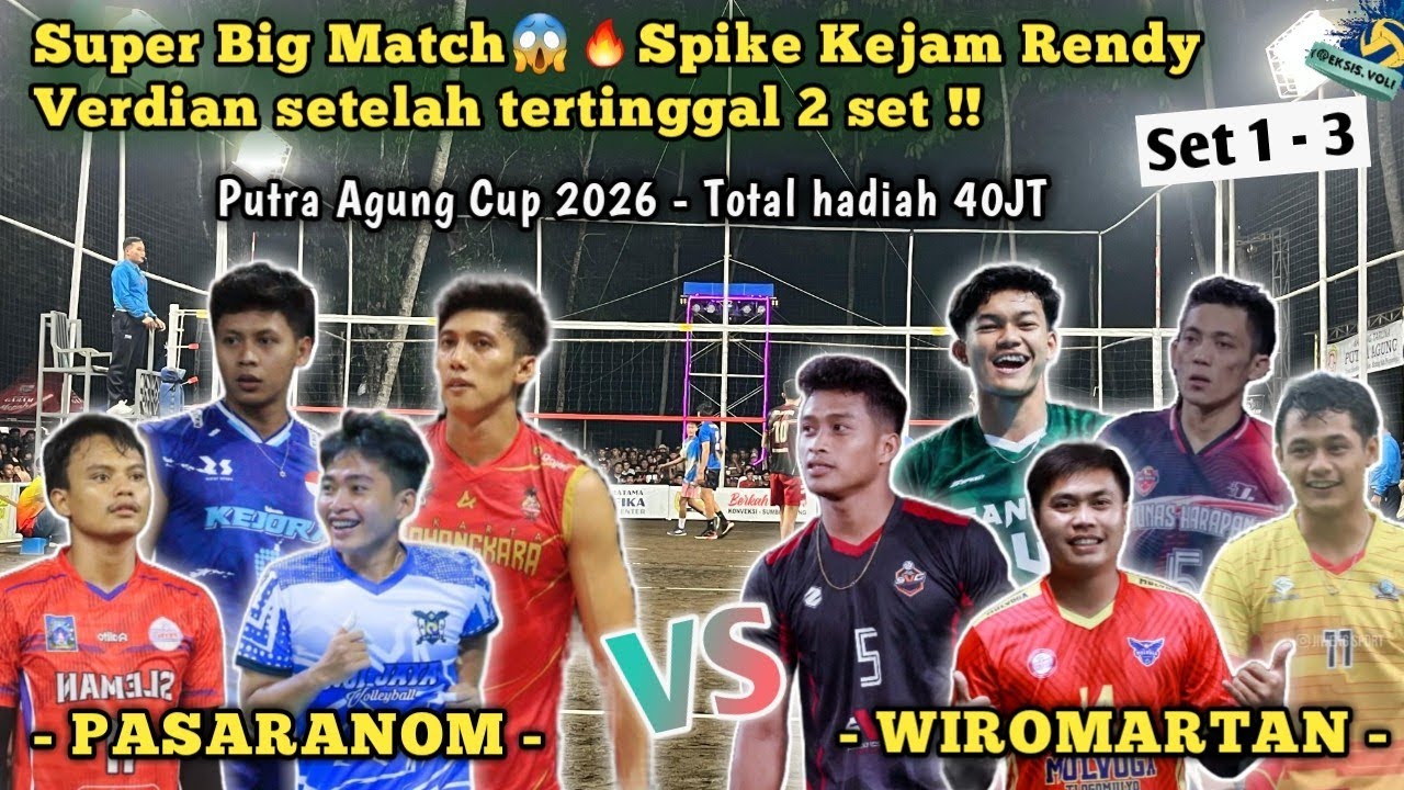 SUPER BIG MATCH‼️Rendy, Satya, Tama, Tacik 🆚 Daud, Antoro, Arya, Baim, Ajisetia