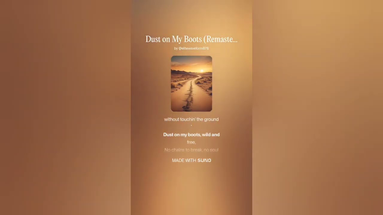 Dust On My Boots (Country Rock) 