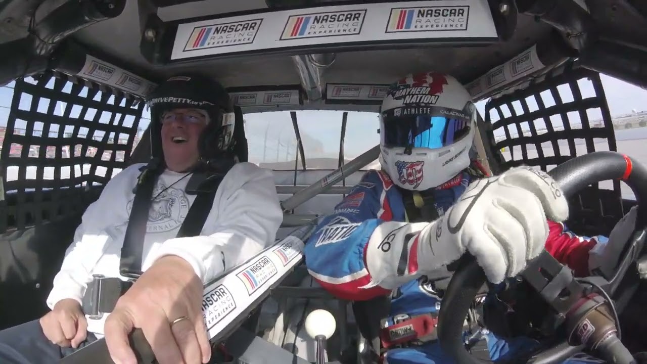 Vinny Draddy Talladega ride along with Layne Schranz