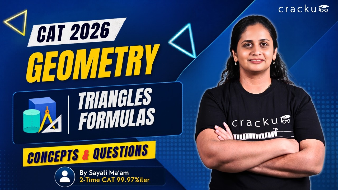 CAT 2026 Geometry Concepts | Quantitative Aptitude | Triangles Formulas By Sayali Ma'am