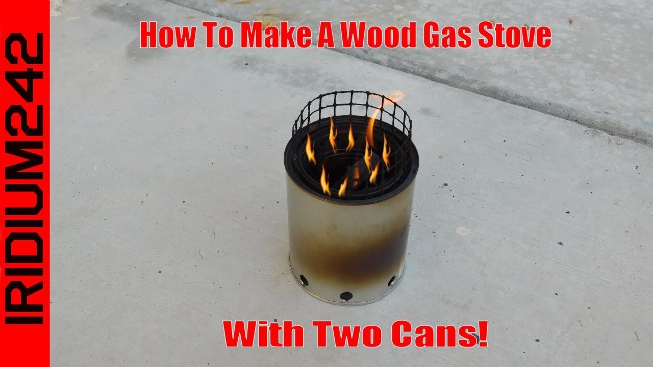 Make A Wood Gas Stove With Only Two Cans