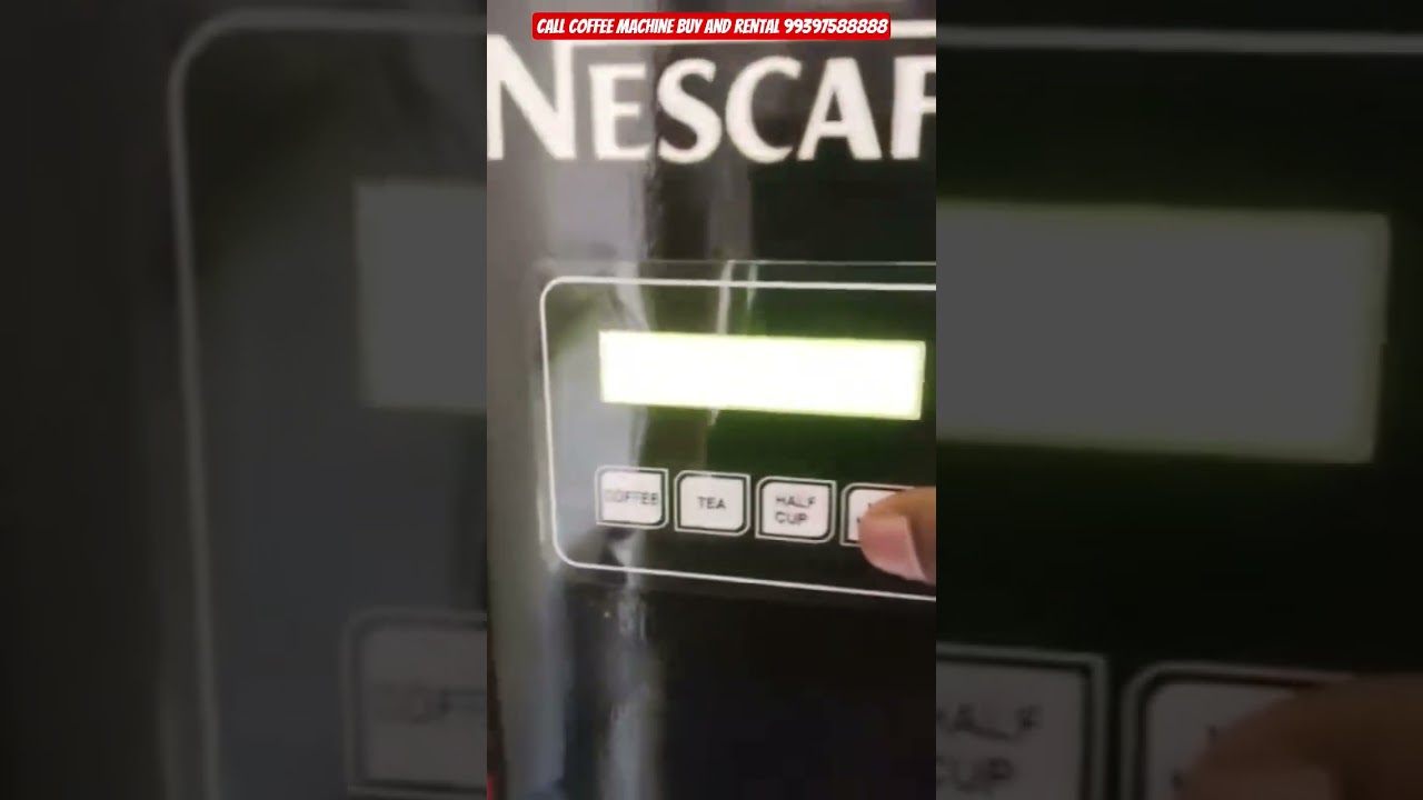 NESCAFE COFFEE MACHINE PROGRAM OPTION SETTING 