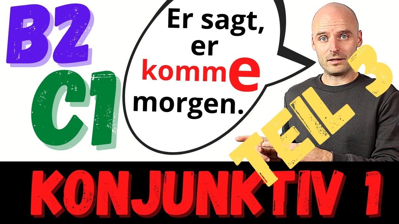 Konjunktiv 1 | B2 C1 | Indirekte Rede | Deutsch lernen | Learn German