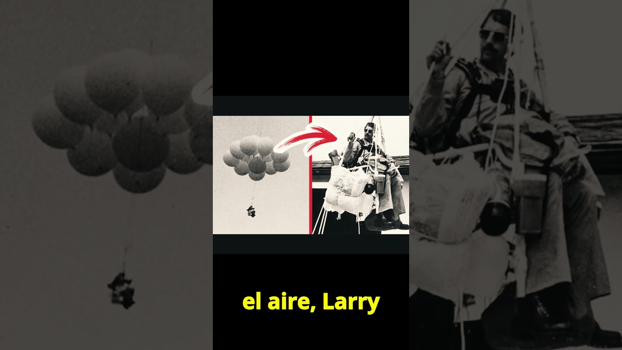 El hombre que voló en una silla con globos | Historia real e increíble.