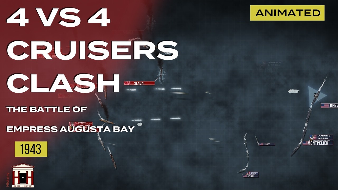 The Cruiser Battle off Bougainville: Battle of Empress Augusta Bay, 1943 - Animated