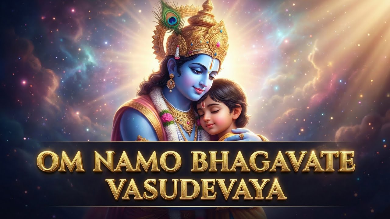 Om Namo Bhagavate Vasudevaya 🙏 | Peaceful Krishna Mantra for Deep Relaxation | Divine Melody 