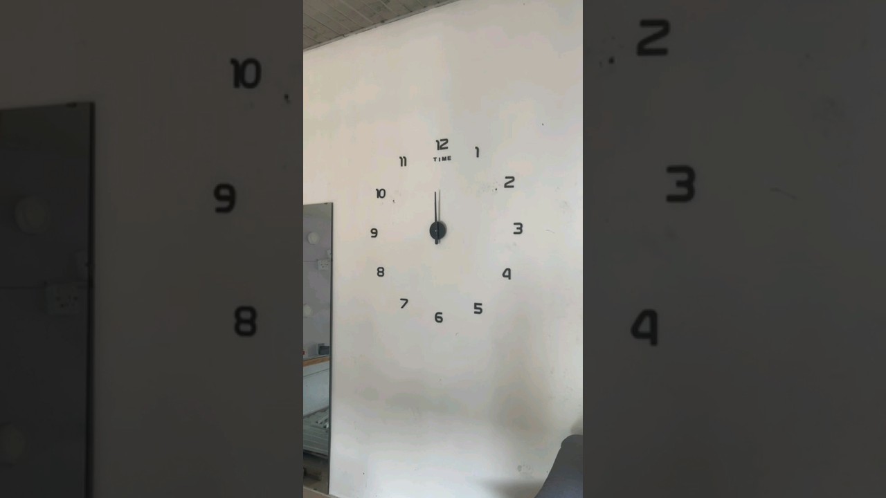 Speed Up 3D Wall Clock Installation. #decoration #decor #interiordesign #interior #interiordecor
