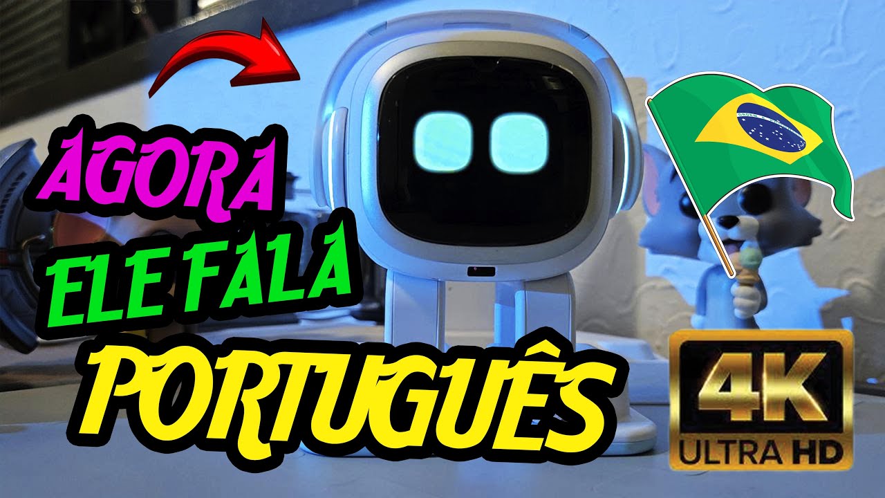 AGORA O EMO ROBOT FALA PORTUGUÊS!
