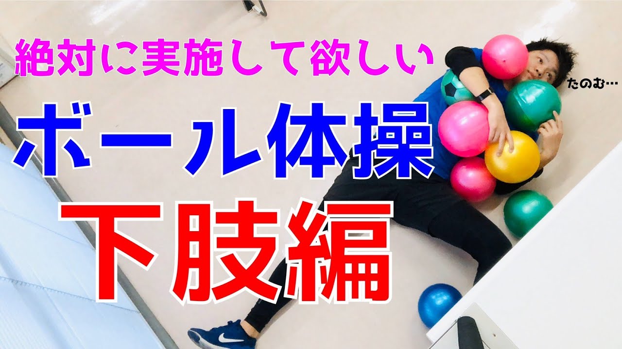 【高齢者向け 介護体操】ボール体操下肢編【道具を使った体操シリーズ】