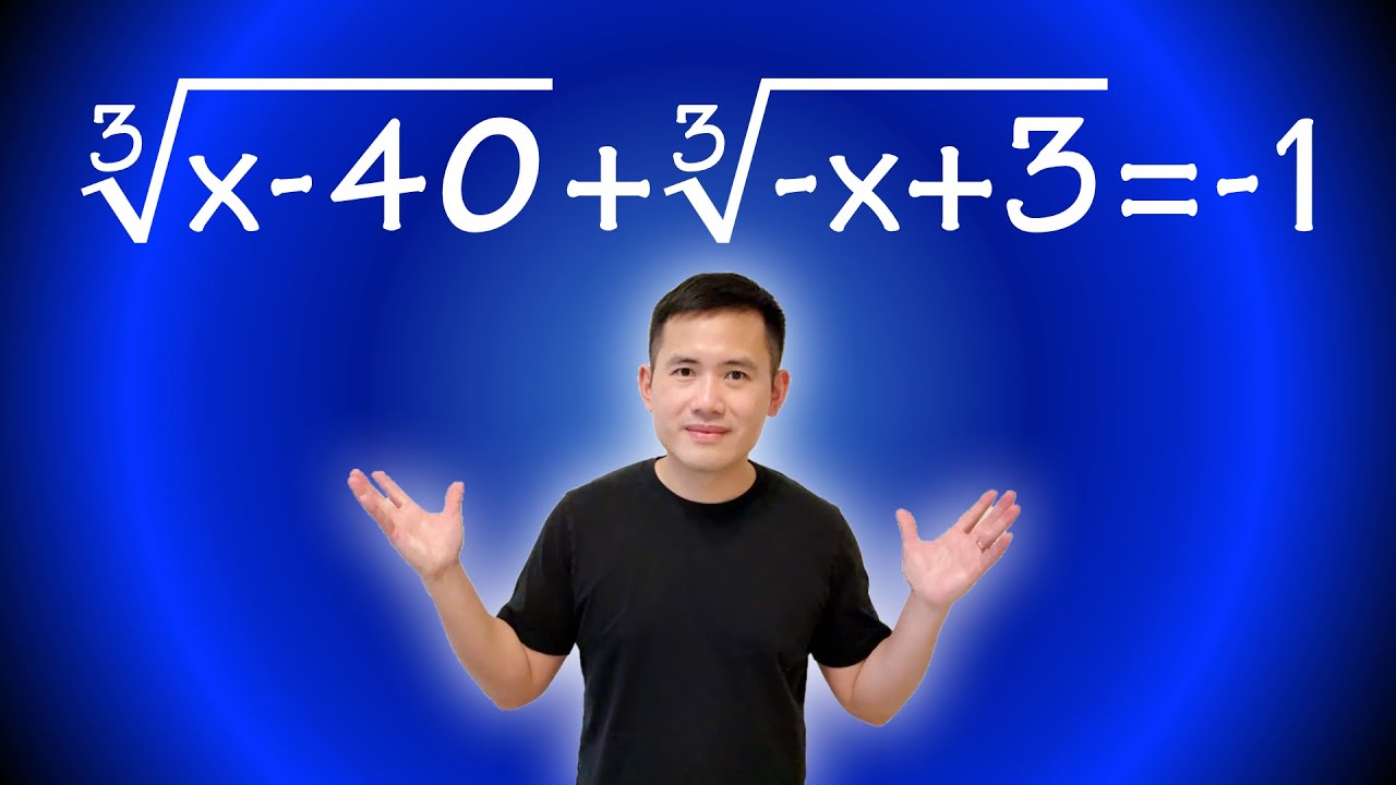 A fancier way to solve this radical equation