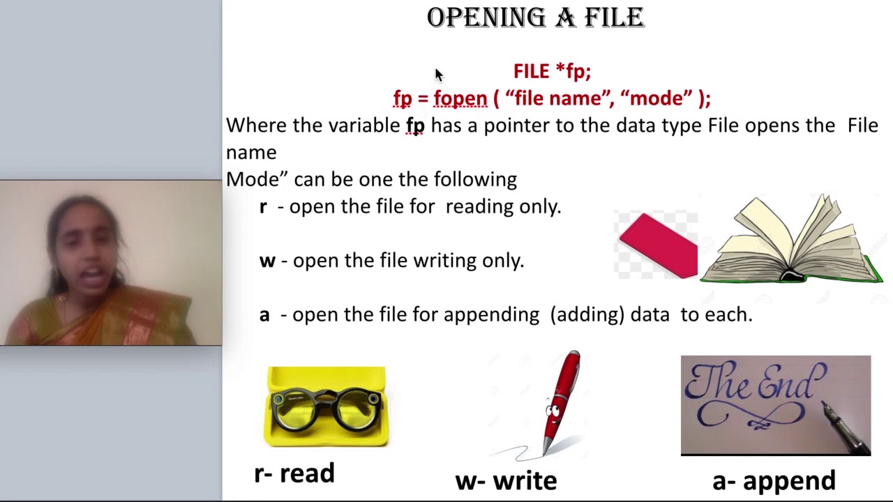 File programming intro fopen fclose filepointer - C Programming lecture series
