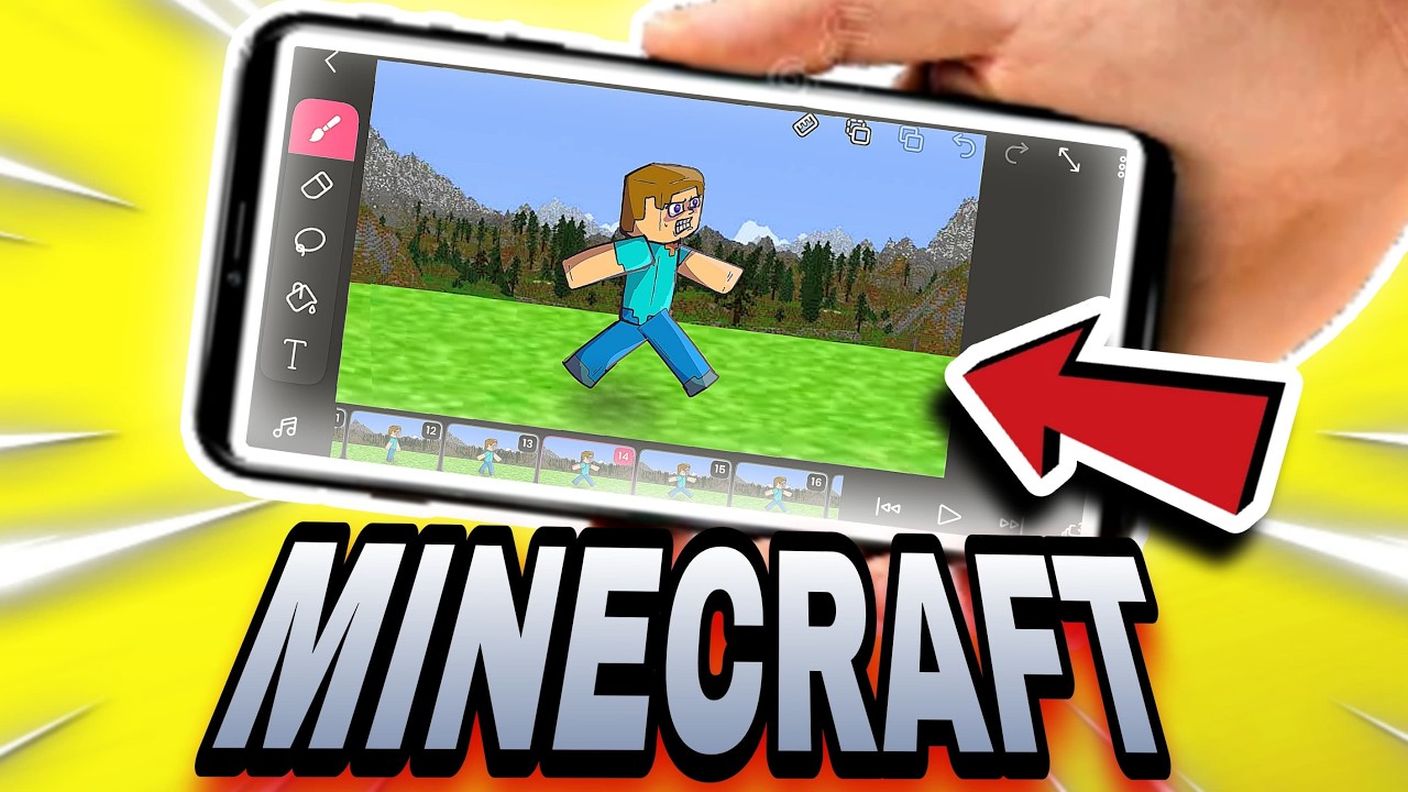 Como Fazer Animação de UM FILME  MINECRAFT! Como fazer animação de minecraft, minecraft flipaclip