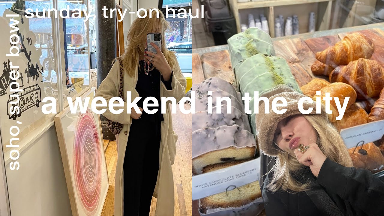 an nyc weekend in my life & try-on thrift haul... the move to nyc | margot lee