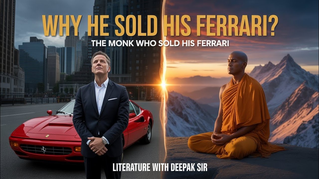 यह किताब आपकी सोच बदल देगी | The Monk Who Sold His Ferrari Summary @LiteraturewithDeepaksir 