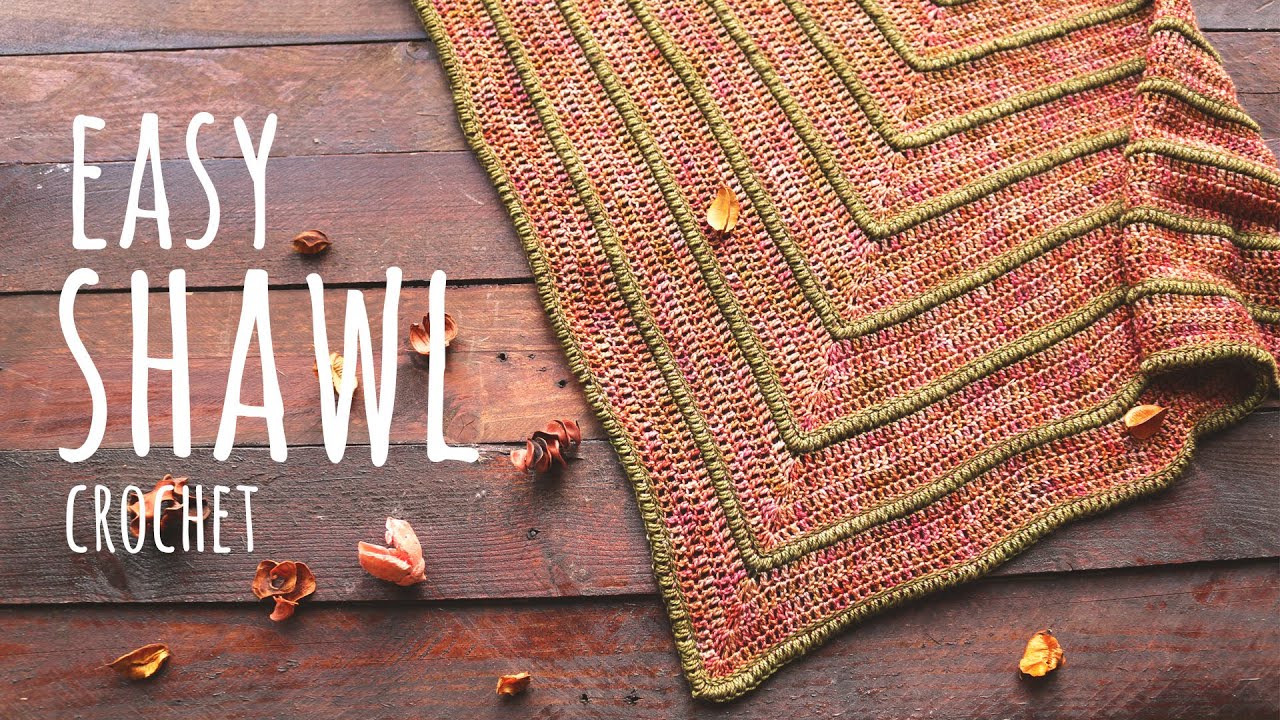 🔝 SUPER EASY SHAWL TUTORIAL 🔝 Crochet | Lanas y Ovillos