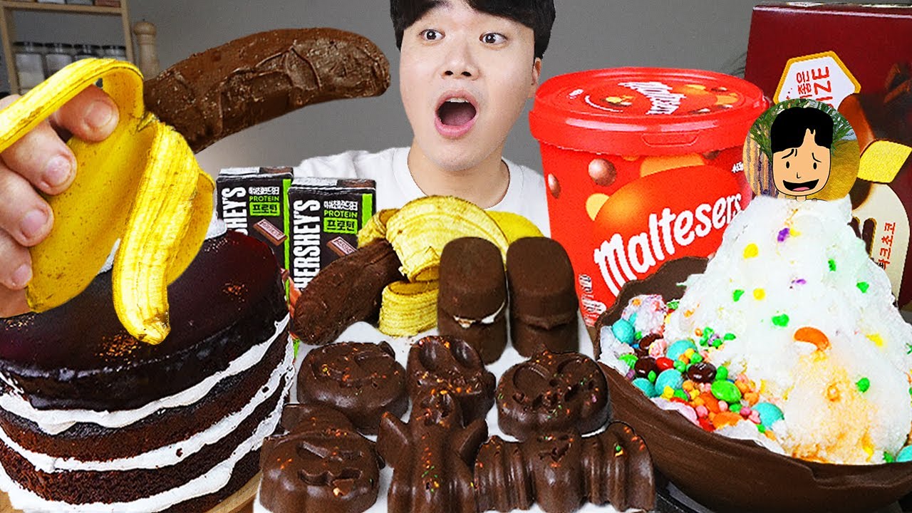 ASMR MUKBANG | Шоколадные десерты, Мороженое, кекс, Макарон | GONGSAM 이공삼