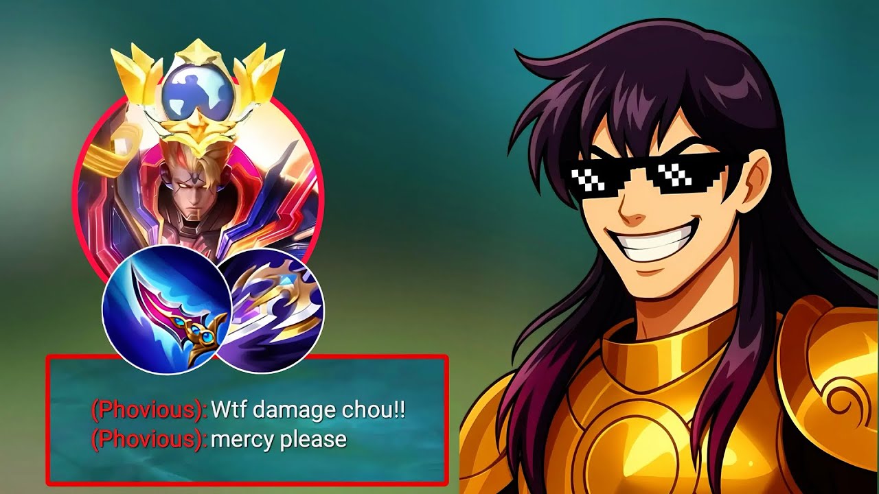 HOW TO COUNTER TANKY EXP LANER AS A CHOU IN MLBB!!
