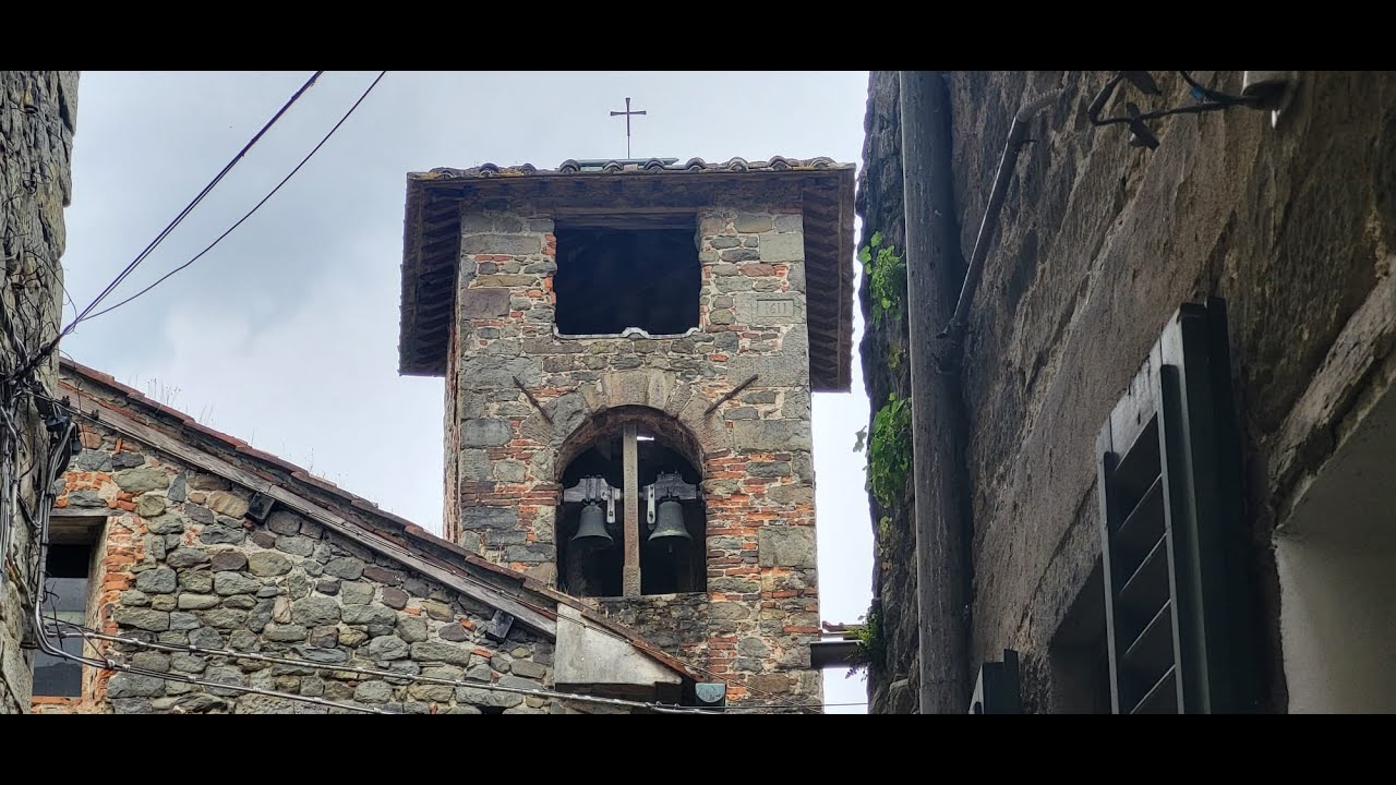 Le campane della Chiesa dei SS Matteo e Colombano in Pietrabuona (PT), Angelus feriale ore 11:45.