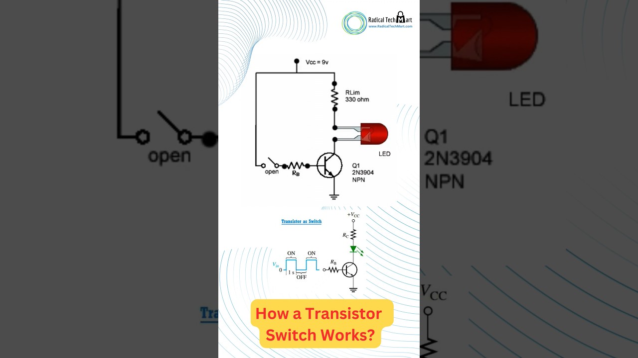 Transistors Switch Explained - What is a transistor?  #transistor #switch #electrical #viralvideo