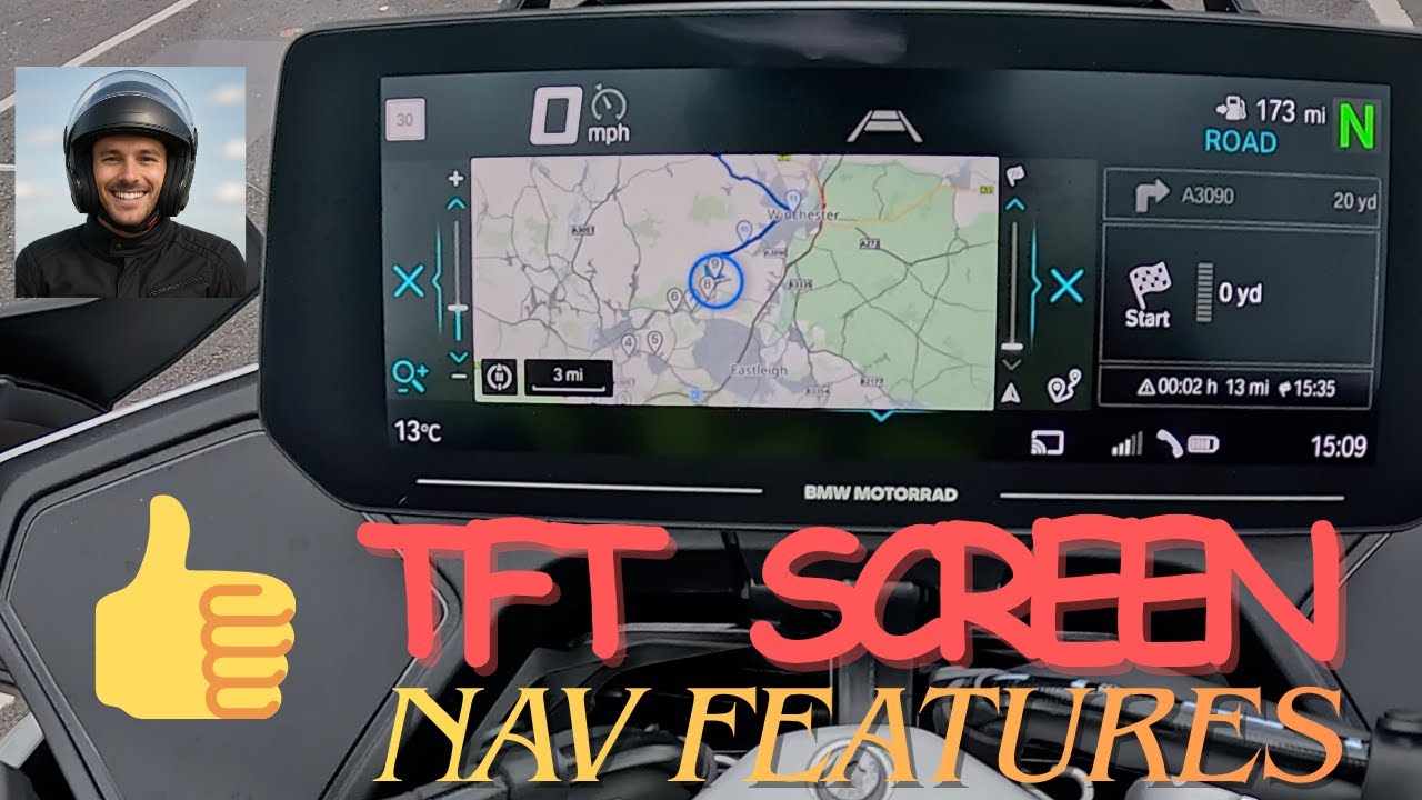 BMW R1300RT TFT Navigation Explained — A Guide to Using The TFT Available Features
