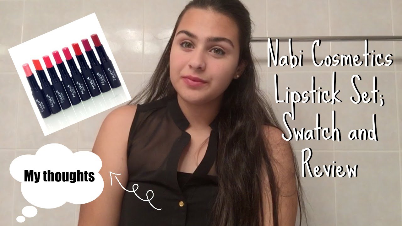 Nabi Cosmetics Lipstick Set | Swatch and Review