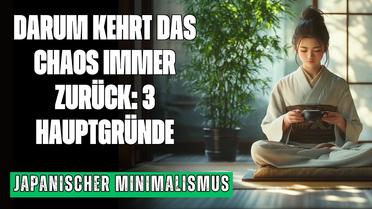 JAPANISCHER MINIMALISMUS: 3 FEHLER, DIE DEIN HAUS IMMER UNORDENTLICH HALTEN